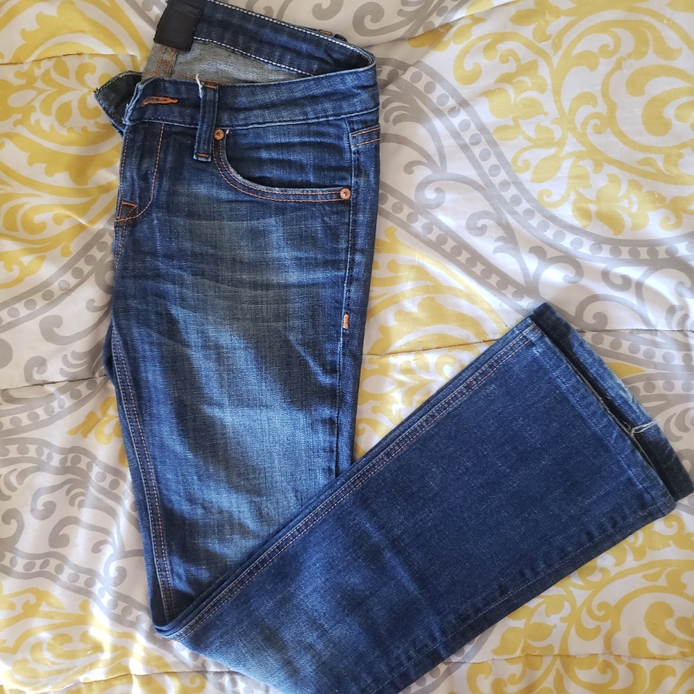 Boot cut flare dark wash jeans, 26